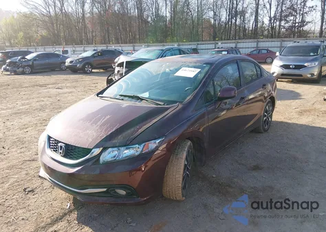 2013 Honda Civic Ex-L из США, поврежденный, VIN 2HGFB2F95DH507601